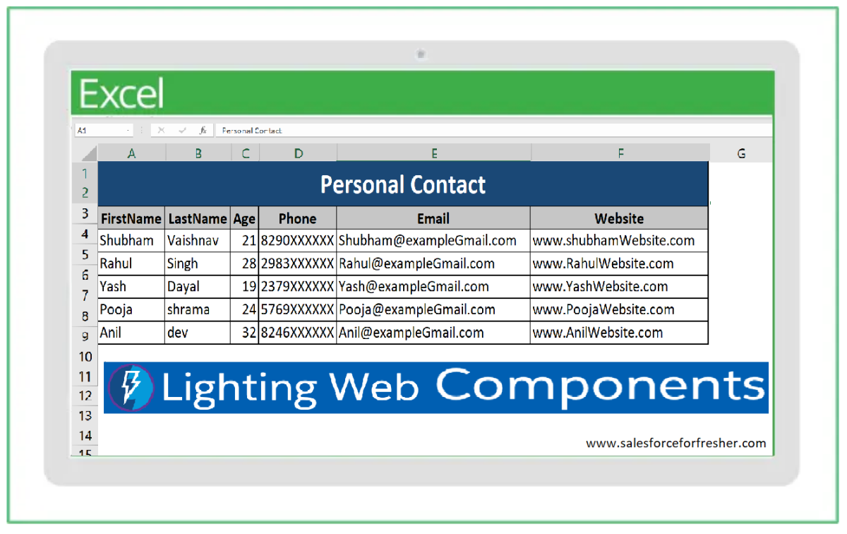 Creating an Excel File in Salesforce Lightning Web Components (LWC)